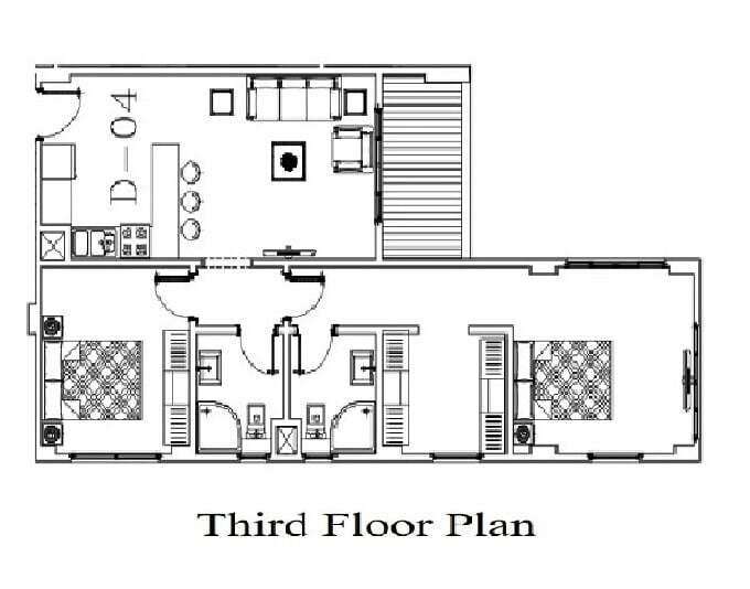 105M² T Floor 2 Bedroom D4 Royal Residence 6