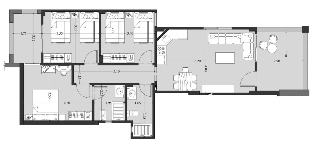 115M² Three Bedroom Sharm Hills Residence