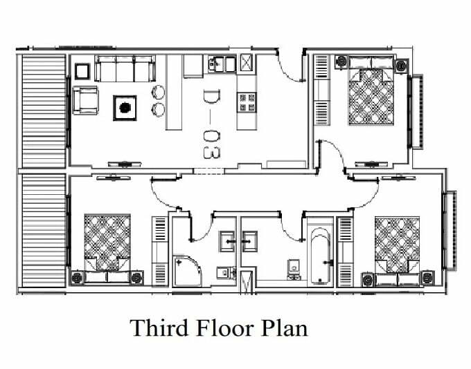 140M² T Floor 3 Bedroom D3 Royal Residence 6