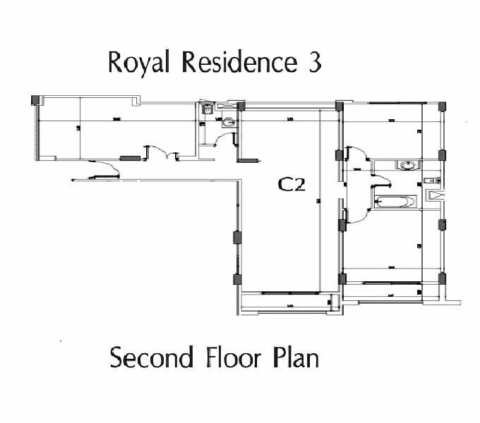 157M² S Floor 2 Bedroom C2 Royal Residence 3