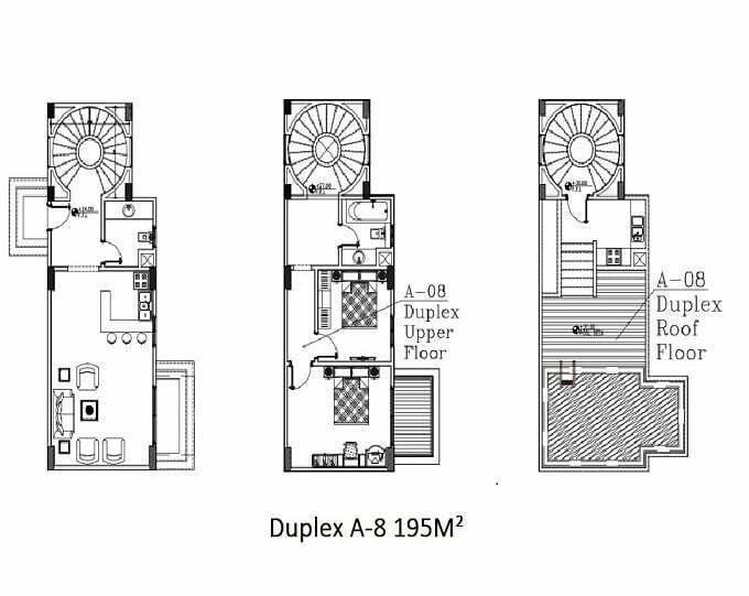 195M² G Floor 2 Bedroom A08 Duplex Royal Residence 6