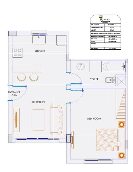 65M² G Floor 1 Bedroom A06 Royal Residence 4