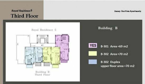 69M² T Floor 1 Bedroom B301 Royal Residence 5