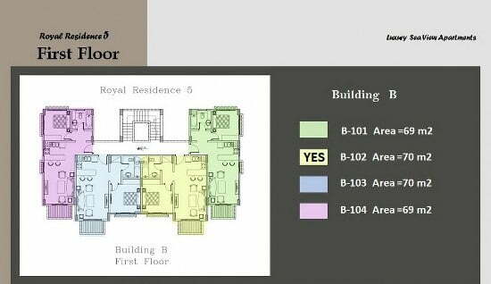 70M² F Floor 1 Bedroom B102 Royal Residence 5