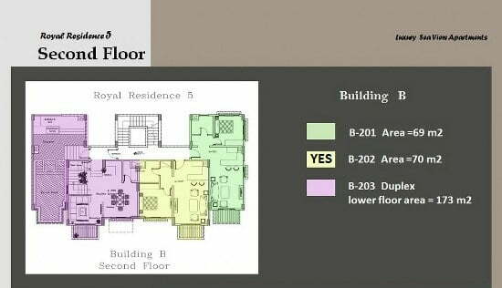 70M² S Floor 1 Bedroom B202 Royal Residence 5