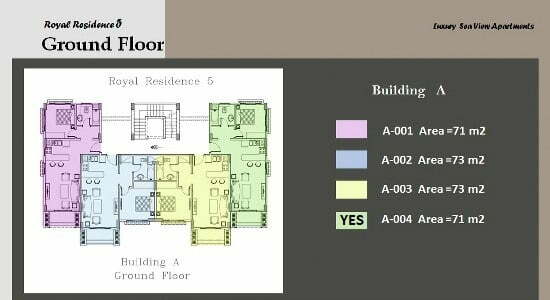 71M² G Floor 1 Bedroom A4 Royal Residence 5