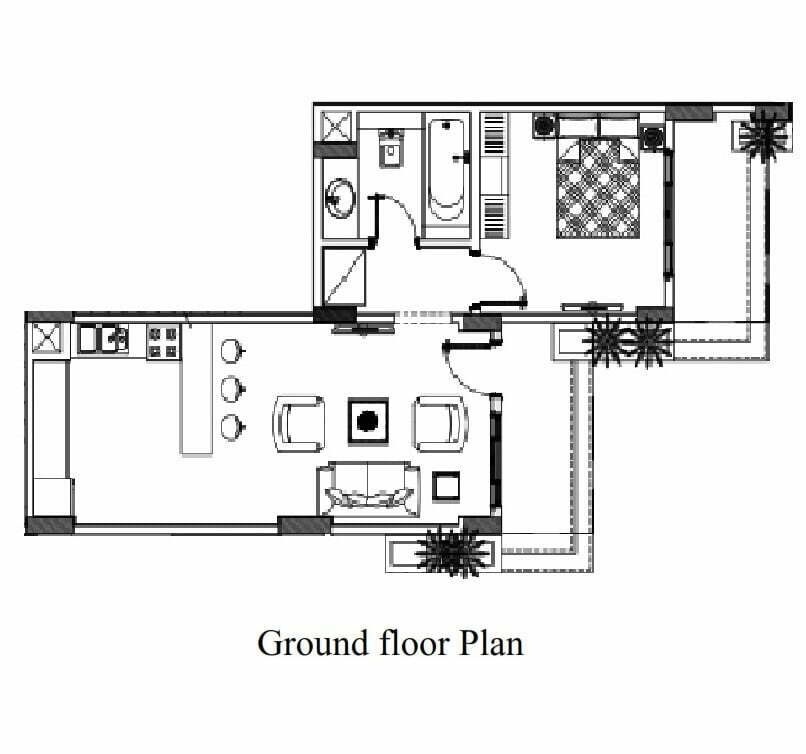 80M² G Floor 1 Bedroom A02 Royal Residence 6