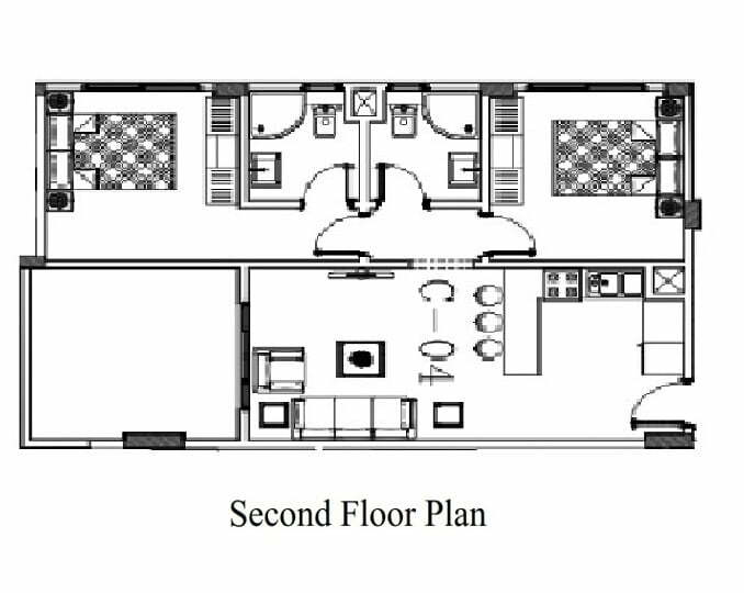 95M%C2%B2 S Floor 2 Bedroom C4 Royal Residence 6 1