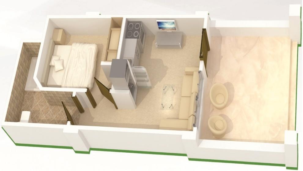 48m² Studio Sharm Hills Residence